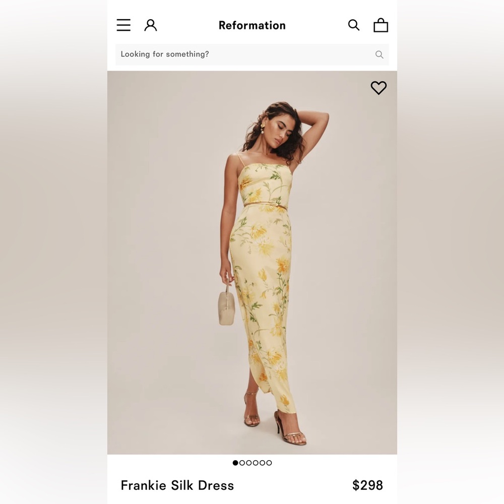 Reformation Frankie Silk dress